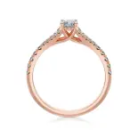 Pierścionek z różowego złota z diamentami AJPZ_128